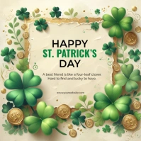 Joyful Happy Saint Patrick’s Day Square (1:1) template