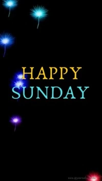 Joyful Happy Sunday  Digital Display (9:16) template