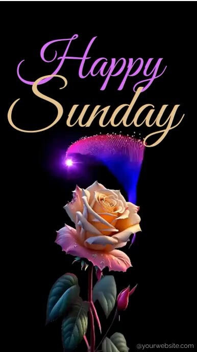 Joyful Happy Sunday  Digital Display (9:16) template