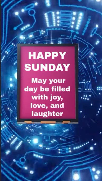 Joyful Happy Sunday Youtube Short template
