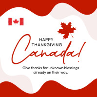 Joyful Happy Thanksgiving Canada Instagram Post template