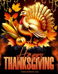 Joyful Happy Thanksgiving Poster/wallboard Plakkaat/Muurbord template