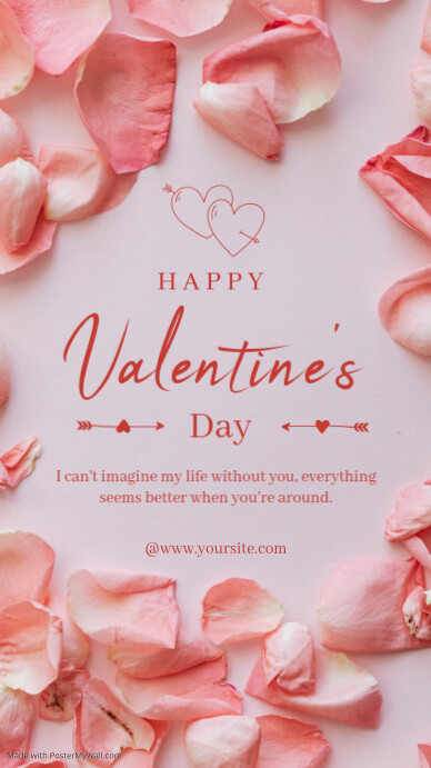 Joyful Happy Valentine's Day Instagram Story template