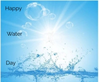 Joyful Happy Water  Medium Rectangle template