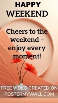Joyful Happy Weekend Youtube Short template