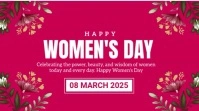 Joyful Happy Women's Day Digital Display (16:9) template