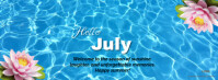 Joyful Hello July  Facebook Cover Photo template