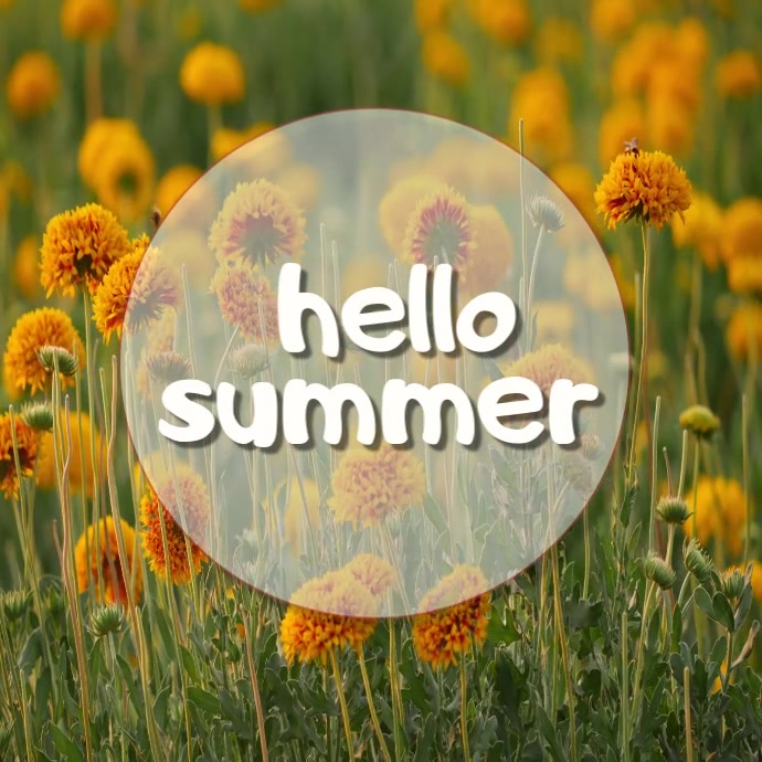 Joyful Hello Summer Instagram Post Template | PosterMyWall