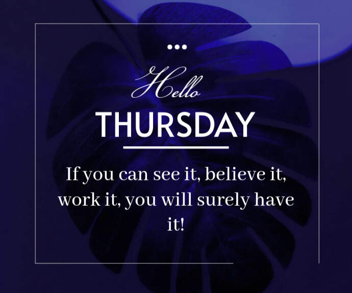 Copy of Joyful Hello Thursday Motivation Template Medium Rectangle ...