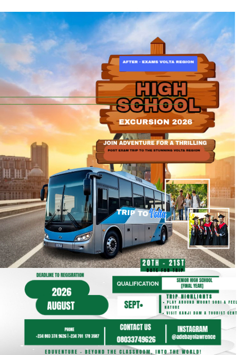 High School Excursion Posters Template | PosterMyWall