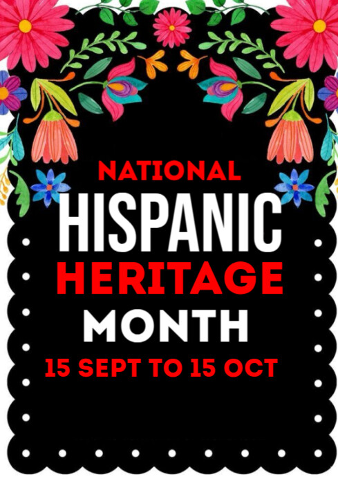 Copy of Joyful Hispanic Heritage Month A4 | PosterMyWall
