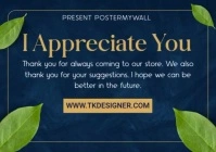 Joyful I Appreciate You Card Postcard Открытка template