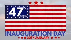 Joyful Inaguration Day Twitter Post Twitter-opslag template