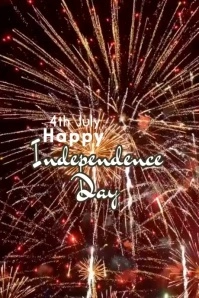 Joyful Independence Day Banner 4' × 6' template