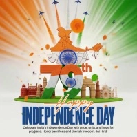 Joyful Independence Day India Instagram Post template