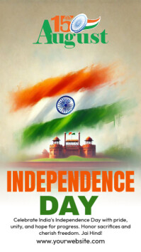 Joyful Independence Day India  Instagram Story template