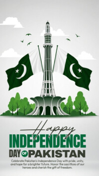 Joyful Independence Day Pakistan Digital Display (9:16) template