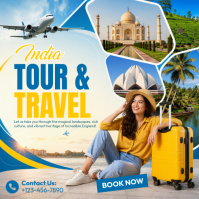 India Travel and Tourism Post Instagram Template