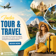 India Travel Message Instagram Template