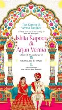 Joyful Indian Wedding Instagram Story template