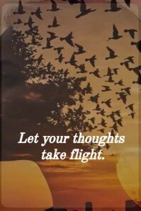 Brown Inspirational Quote Pinterest Graphic Template
