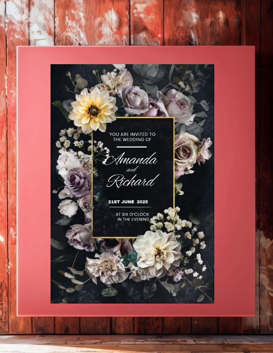 Joyful Invitation Card Flyer (us Letter) template