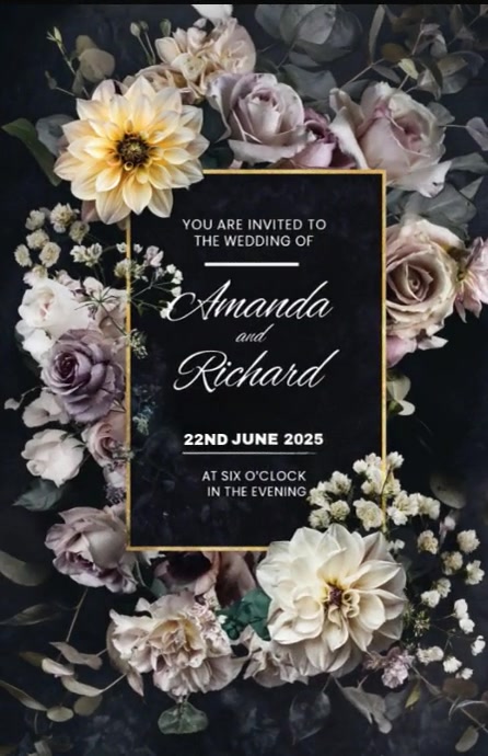 Joyful Invitation Card  Tabloid template