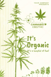 Joyful It's Organic Poster template