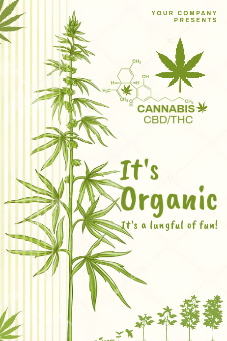 Joyful It's Organic Poster Plakkaat template