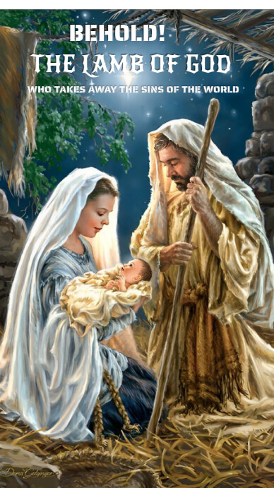 Joyful J Instagram Story Jesus Christ birth post Template | PosterMyWall