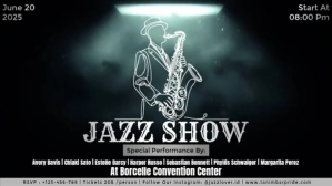 Joyful Jazz Show Musical Festival 2025 Digital Display (16:9) template
