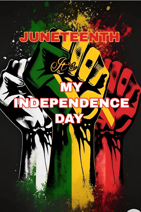 Joyful Juneteenth  Pinterest Graphic template