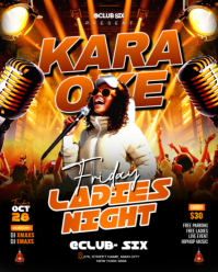 Joyful  Karaoke And Ladies Night Party  Instagram Portrait template