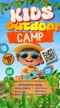 Joyful Kids Outdoor  Instagram Story template
