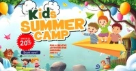 Joyful Kids Summer Camp Facebook Event Cover Facebook-gebeurtenisomslag template