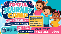 Joyful Kids Summer Camp Flyer Miniature YouTube template