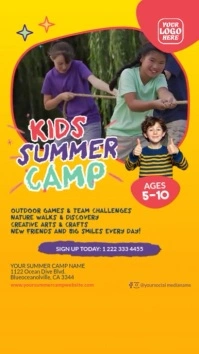 Joyful Kids Summer Camp Instagram Story template