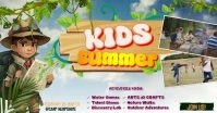 Joyful Kids Summer  Facebook Shared Image template