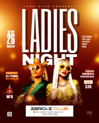 Joyful  Ladies Night Club Party Instagram Portrait template