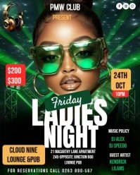 Joyful Ladies Night Party Video Flyer Template  Instagram Portrait