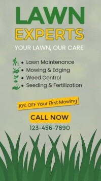 Joyful Lawn Care Ad  Instagram Reel Instagram-reel template