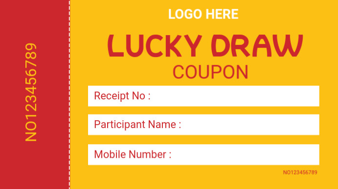 Joyful Lucky Draw Coupon Digital Display (16: Template | PosterMyWall