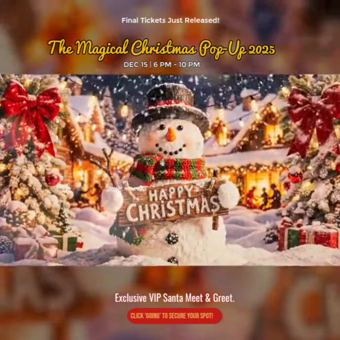 Joyful Magical Christmas Pop-up Instagram Post Template | PosterMyWall
