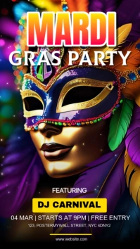 Joyful Mardi Gras  Whatsapp Status template