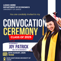 Convocation ceremony invite Template | PosterMyWall