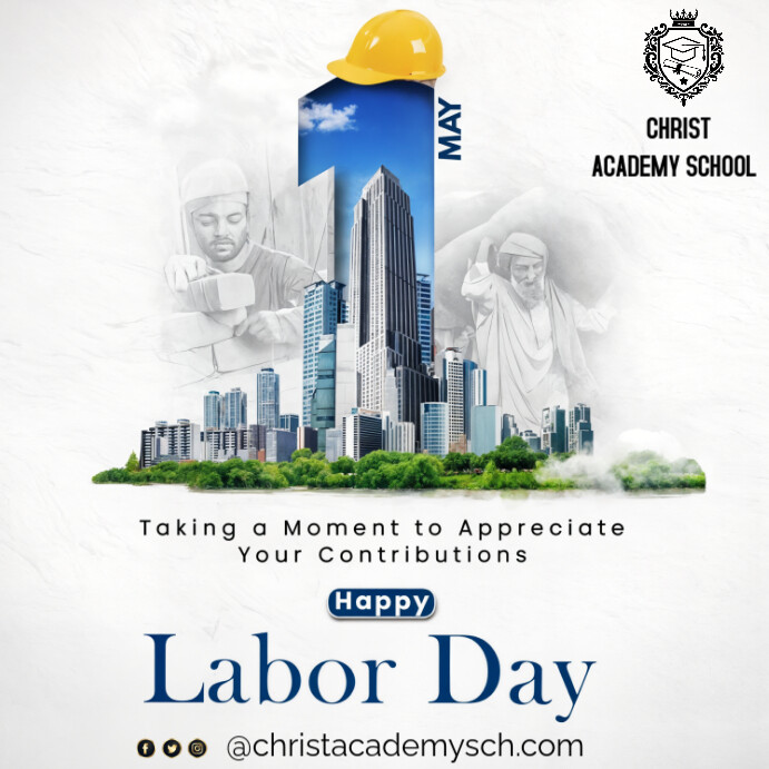Joyful May Labour Day Instagram Post template