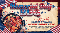 Joyful Memorial Day BBQ Digital Display template