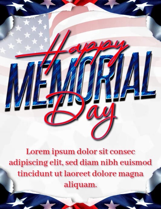 Copy of Joyful Memorial Day Flyer (us Letter) | PosterMyWall