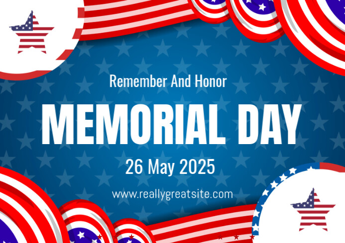 Joyful Memorial Day Flyer A4 Template | PosterMyWall