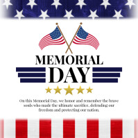 Joyful Memorial Day Instagram Post Iphosti le-Instagram template